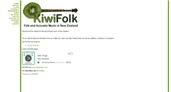 Desktop Screenshot of kiwifolk.org.nz